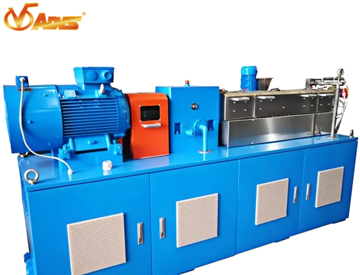 İyi fiyat Laboratuvar Çift vidalı ekstrüder 27mm vida çapı 750 ila 1500 rpm 18.5 ila 37kw Motor Yüksek çıkış çevrimiçi