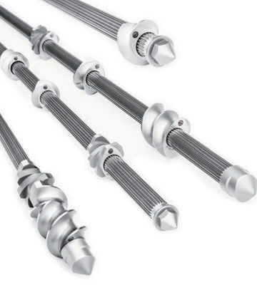 Good price 10 - 120mm Çap Ekstruder Mili, Çift Vidalı Ekstruder Elemanları 500 - 9000mm Uzunluk çevrimiçi